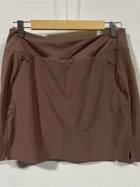 Athleta A-Line Midi Skirt in Brown